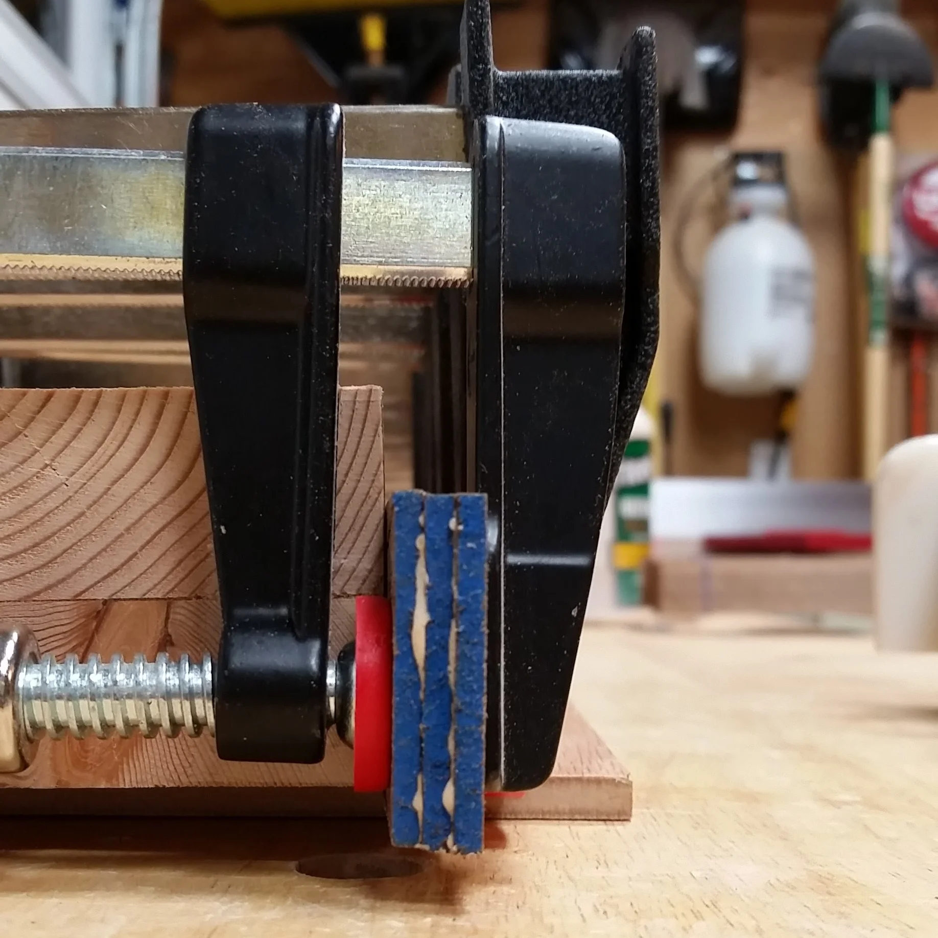 If you look closely, you can see the strips on this first splat are out of alignment. Practice makes perfect...