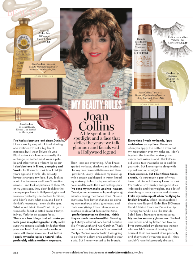 Marie Claire Joan Collins My Beauty Rules.PNG