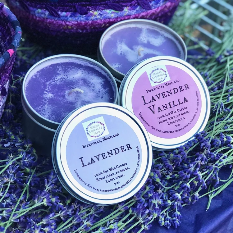 Lavender Soy Candles — Serene Lavender Farm