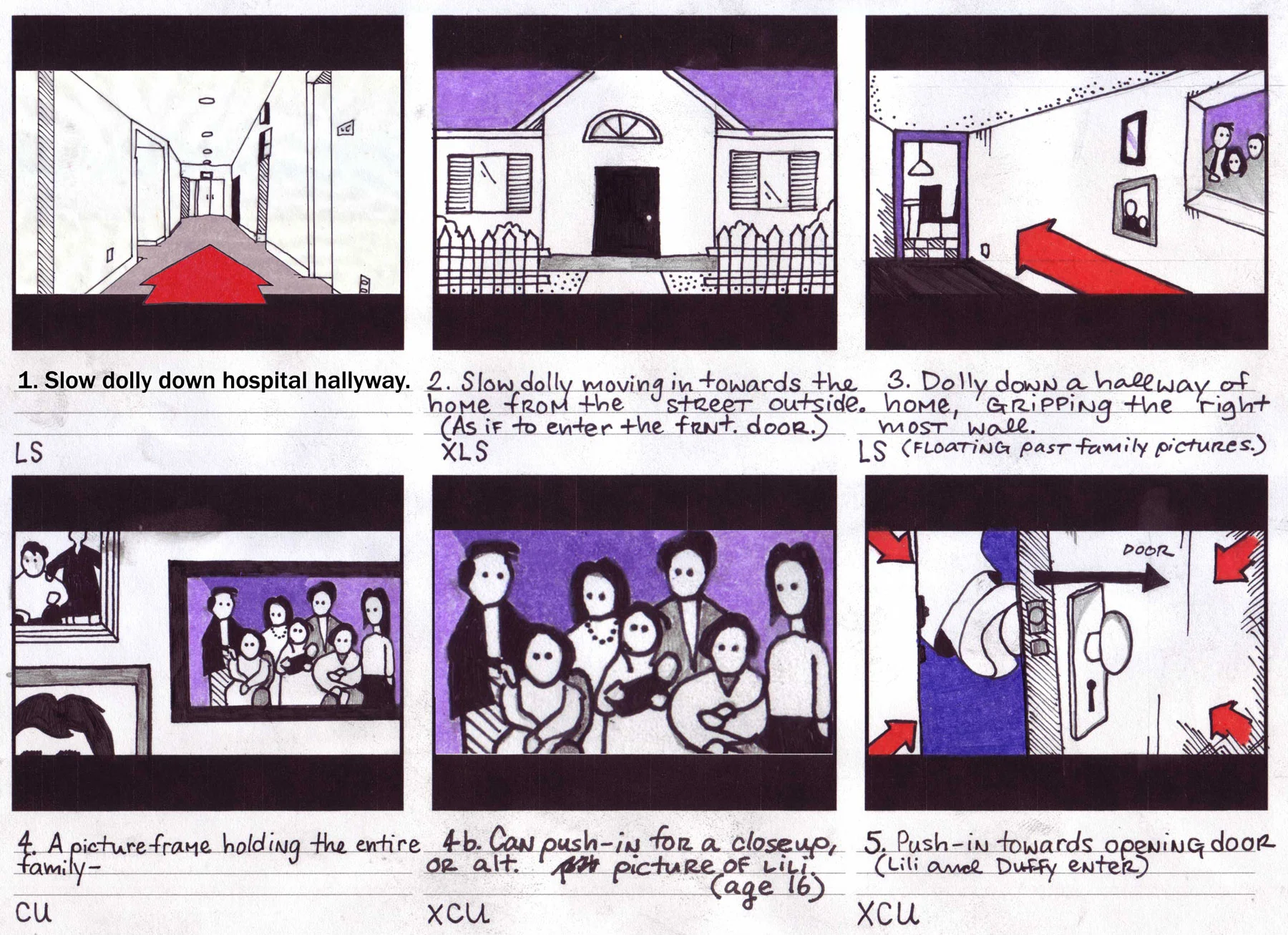 Director Sean David Christensen's original storyboards for "The Duel"