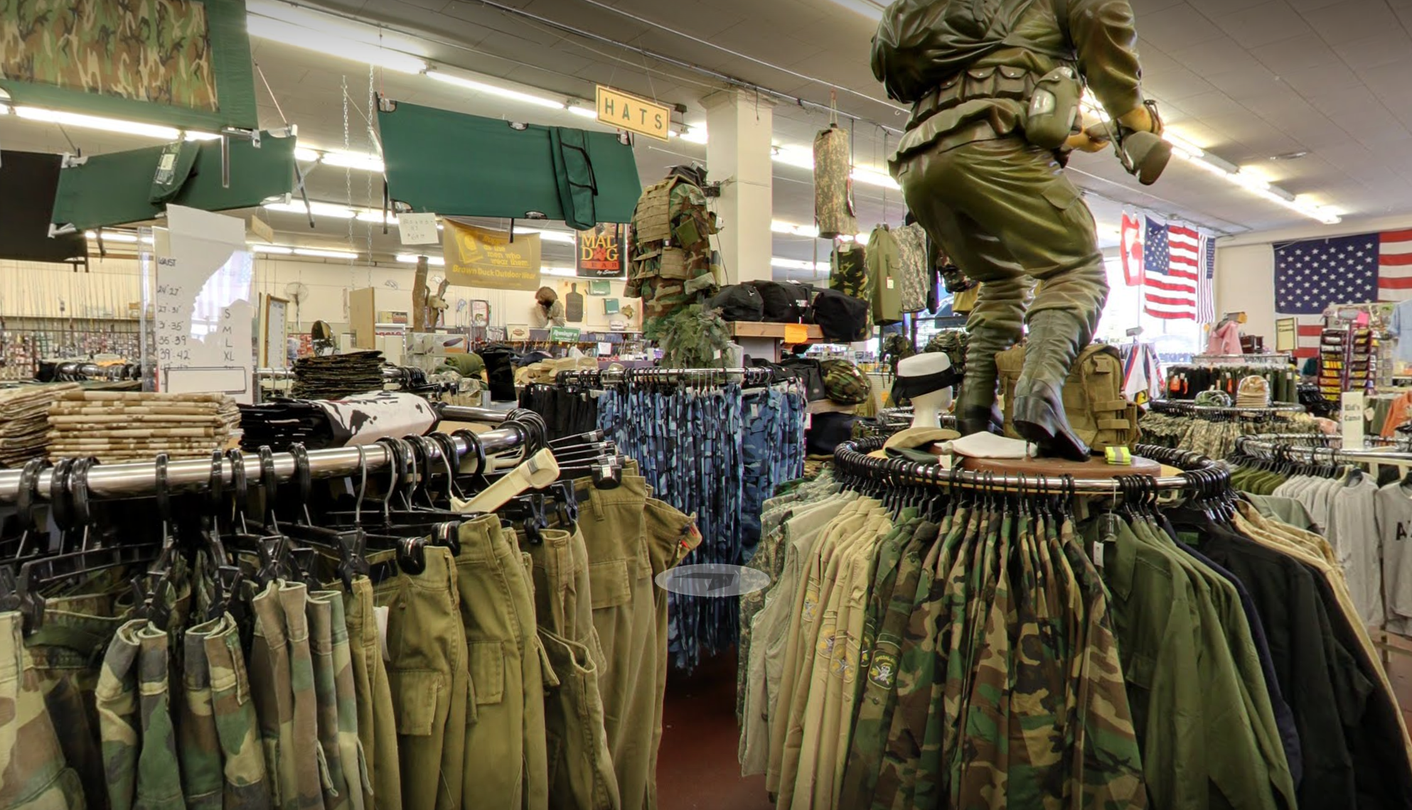 army navy air force surplus store near me