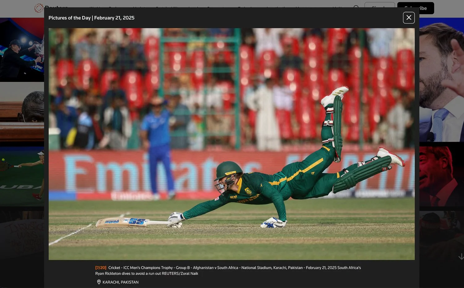  ICC Men's Champions Trophy,  Reuters  