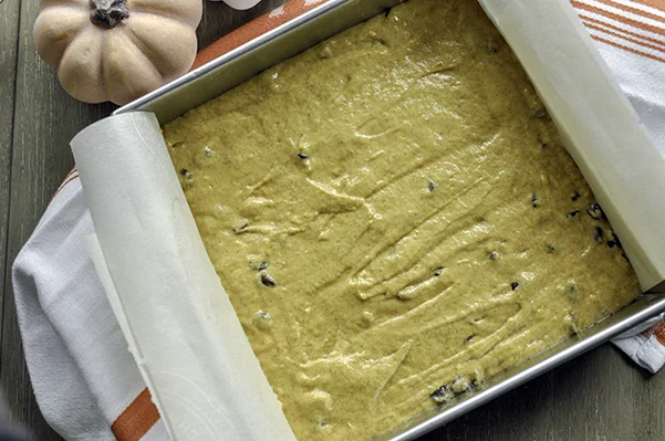 Chocolate Chip Pumpkin Crumb Cake_batter in pan.jpg