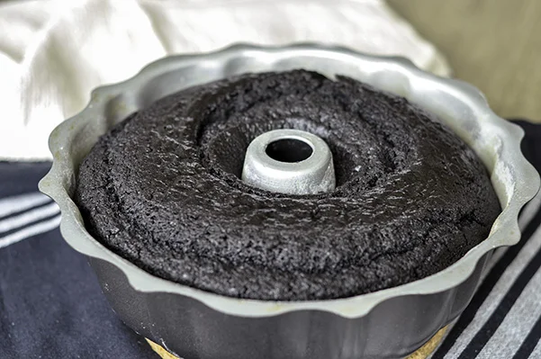 Black Cocoa Bundt Cake_baked cake top.jpg