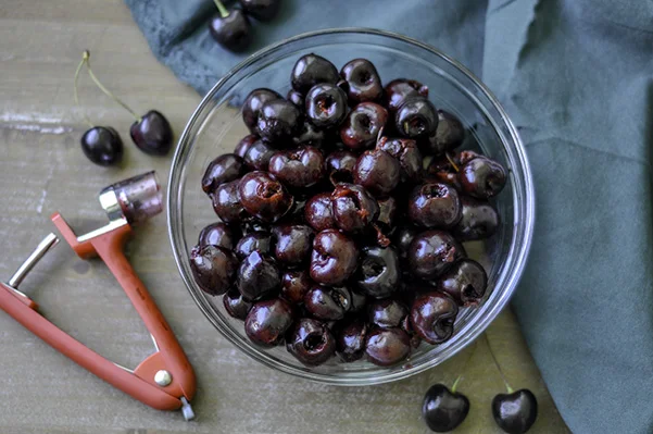 Summer Cherry Cobbler_pitted cherries.jpg
