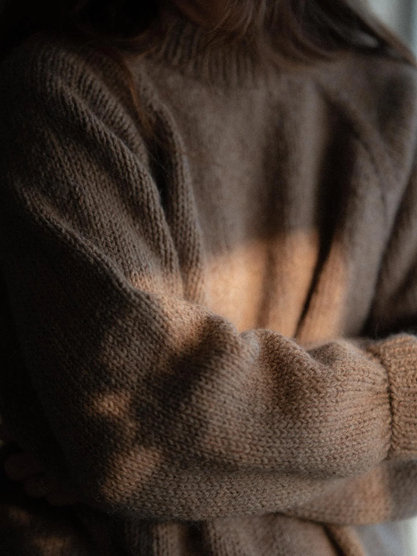 The Ella Sweater. My most worn knit sweater. Honestly, this is hands down my very favourite. Classic in its shaping and style, with a lovely folded collar and crew neckline, raglan shaping and longer length cuffs and hem. Roomy for you to add cozy la