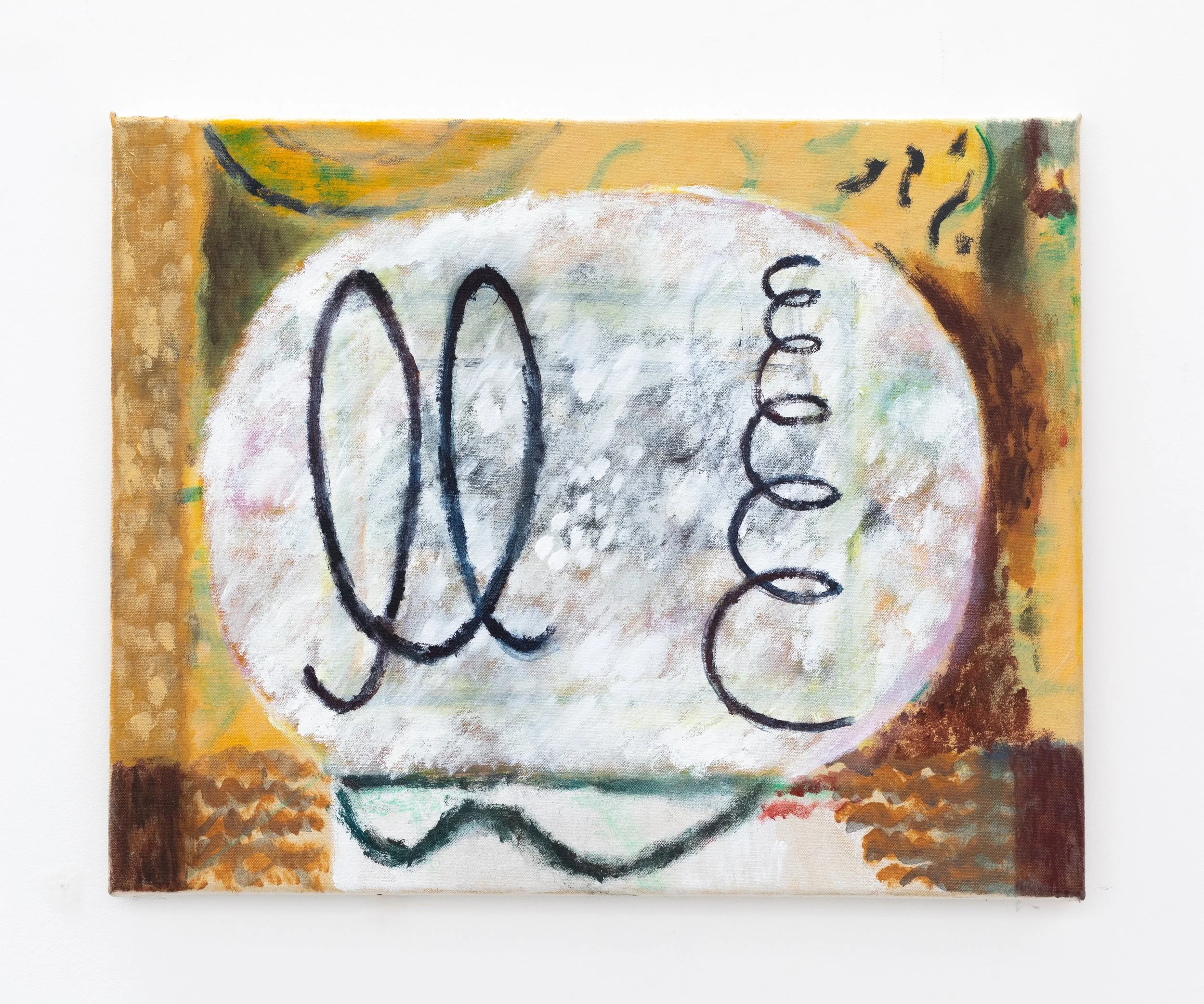  An About Turn  2024-25
Acrylic and flashe on canvas. 40x50cm