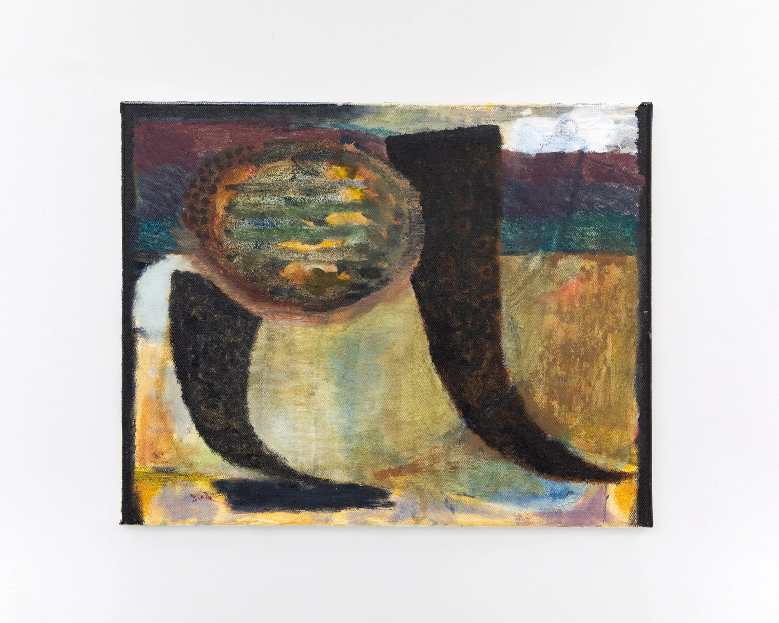  Some Such Nonsense   2023-25
Acrylic and flashe on canvas. 40x45cm