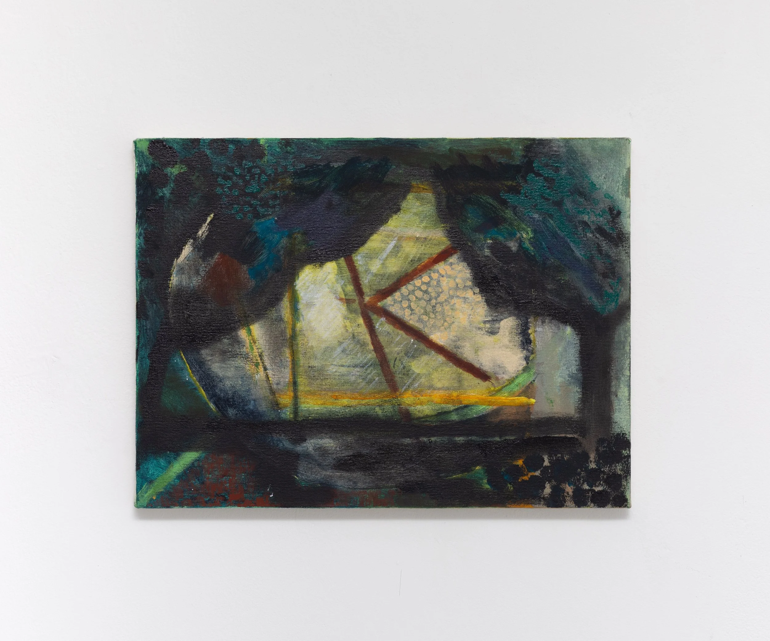  Arrival; It Is What It Is   2023
Acrylic and flashe on canvas on panel. 30x40cm