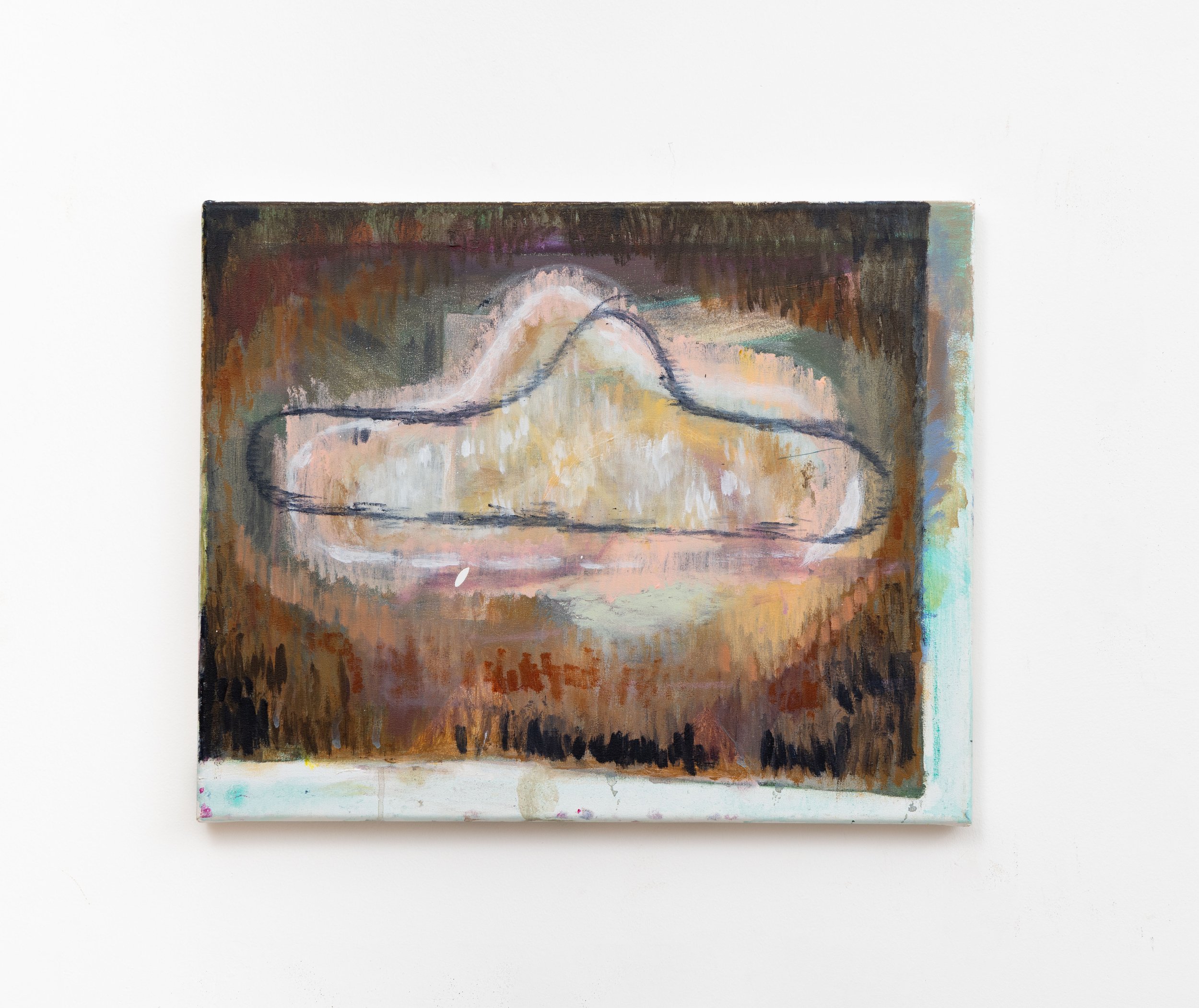  The Here is Slow   2025
Acrylic and flashe on canvas. 40x45cm