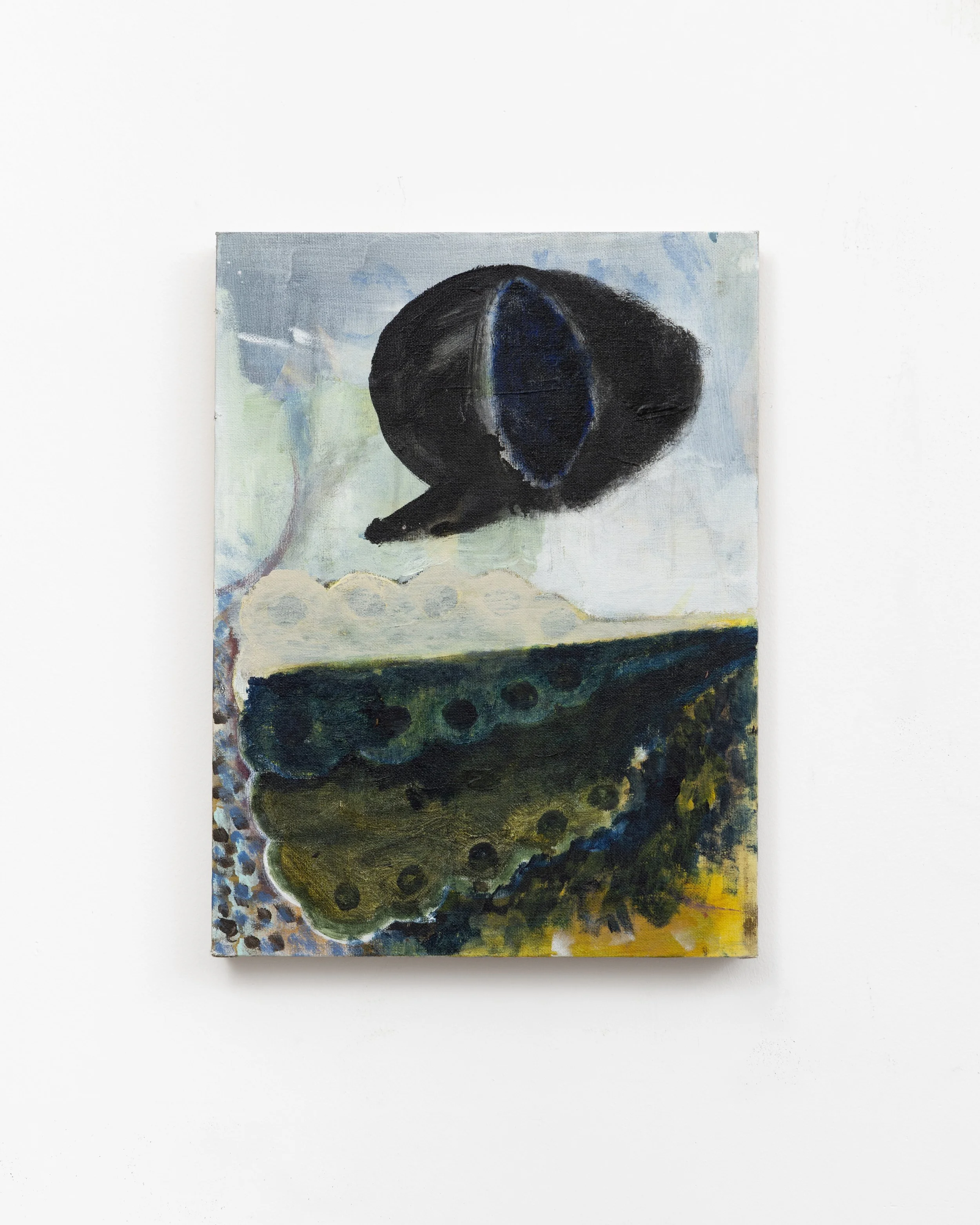  Yesterday's Centre   2024-25
Acrylic and flashe on canvas board. 35x45cm