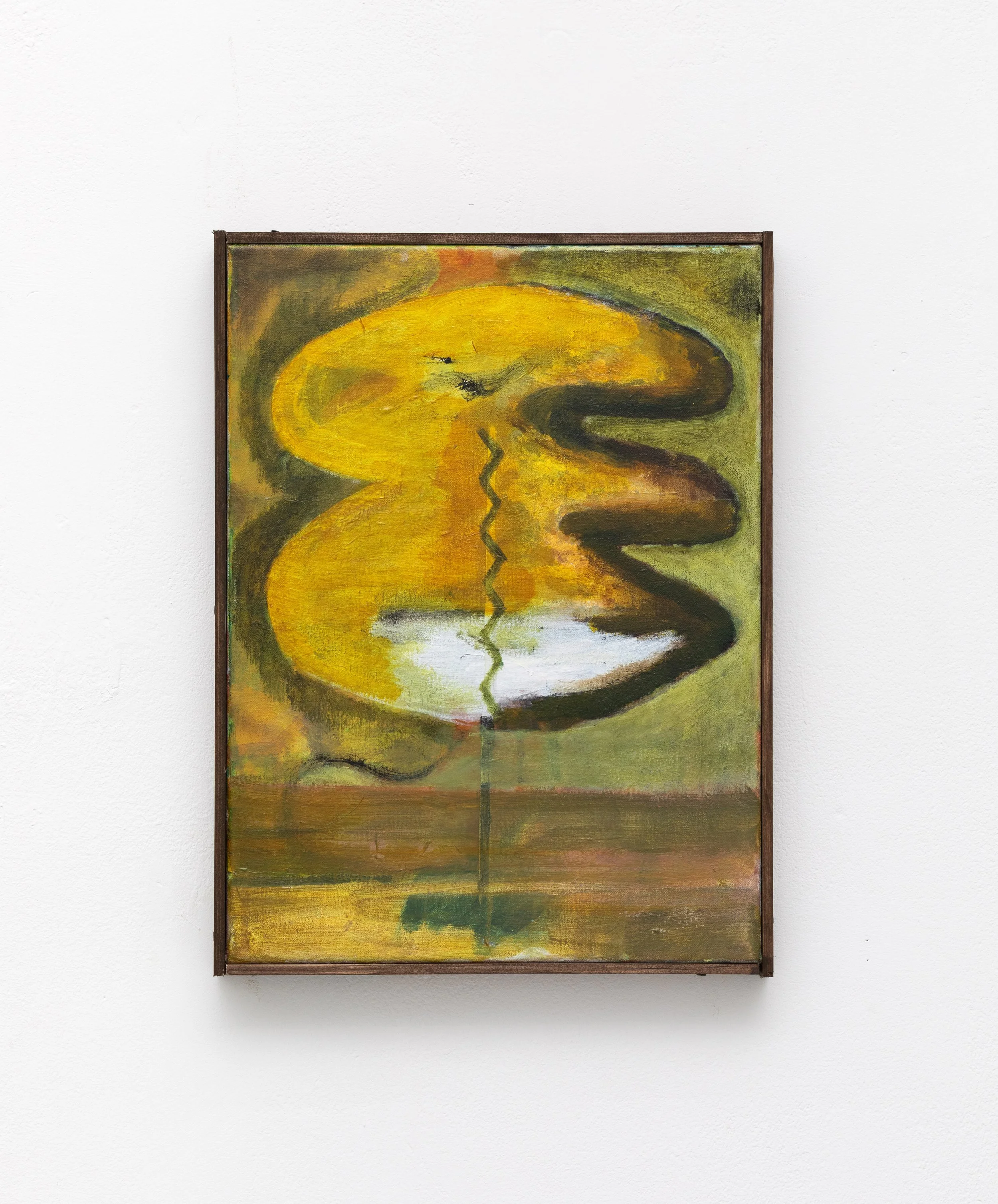  Further-away-future   2023-24
Acrylic and flashe on canvas with artist frame. 41x31cm