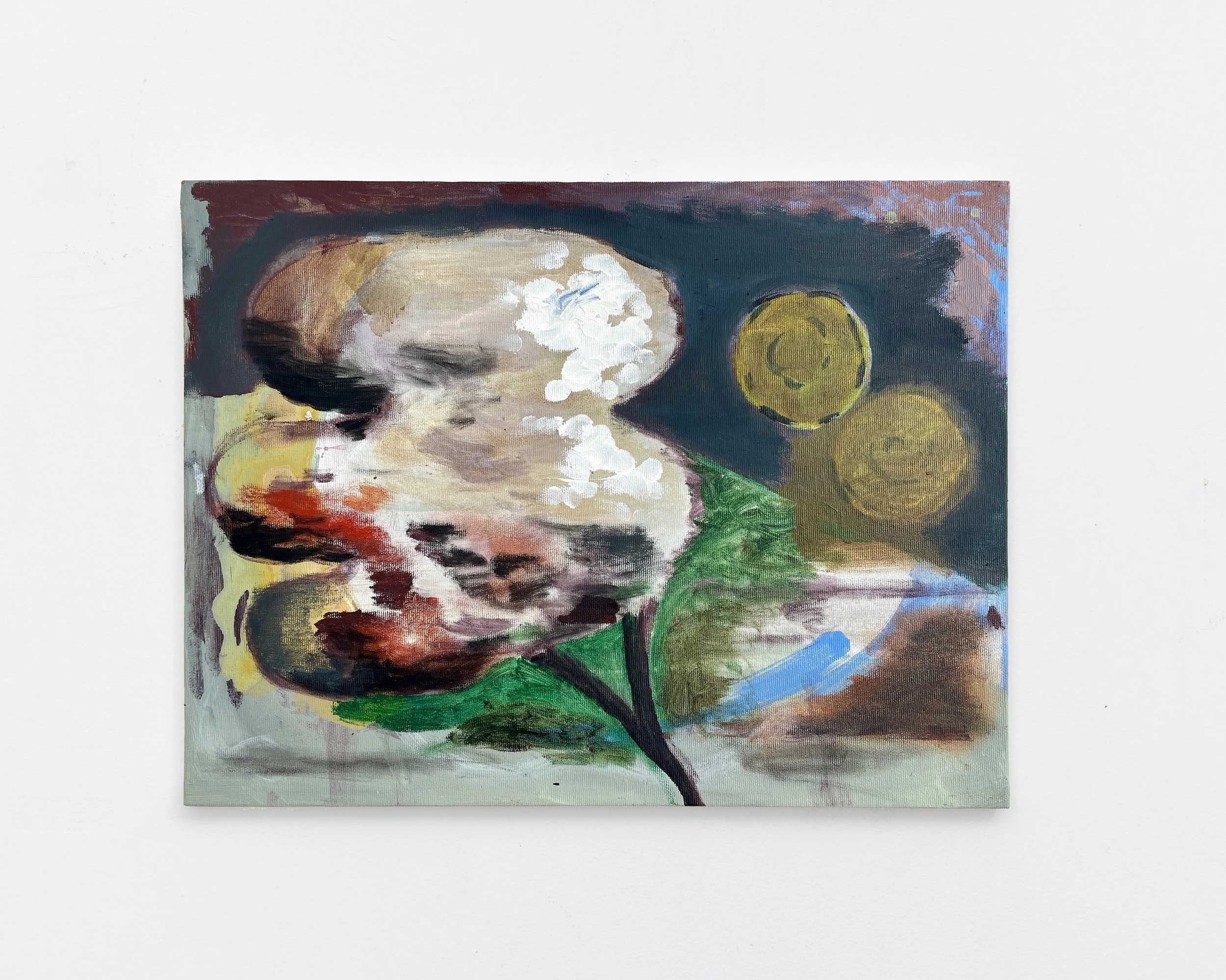  But Therefore   2025-26
Acrylic and flashe on canvas board. 30x40cm