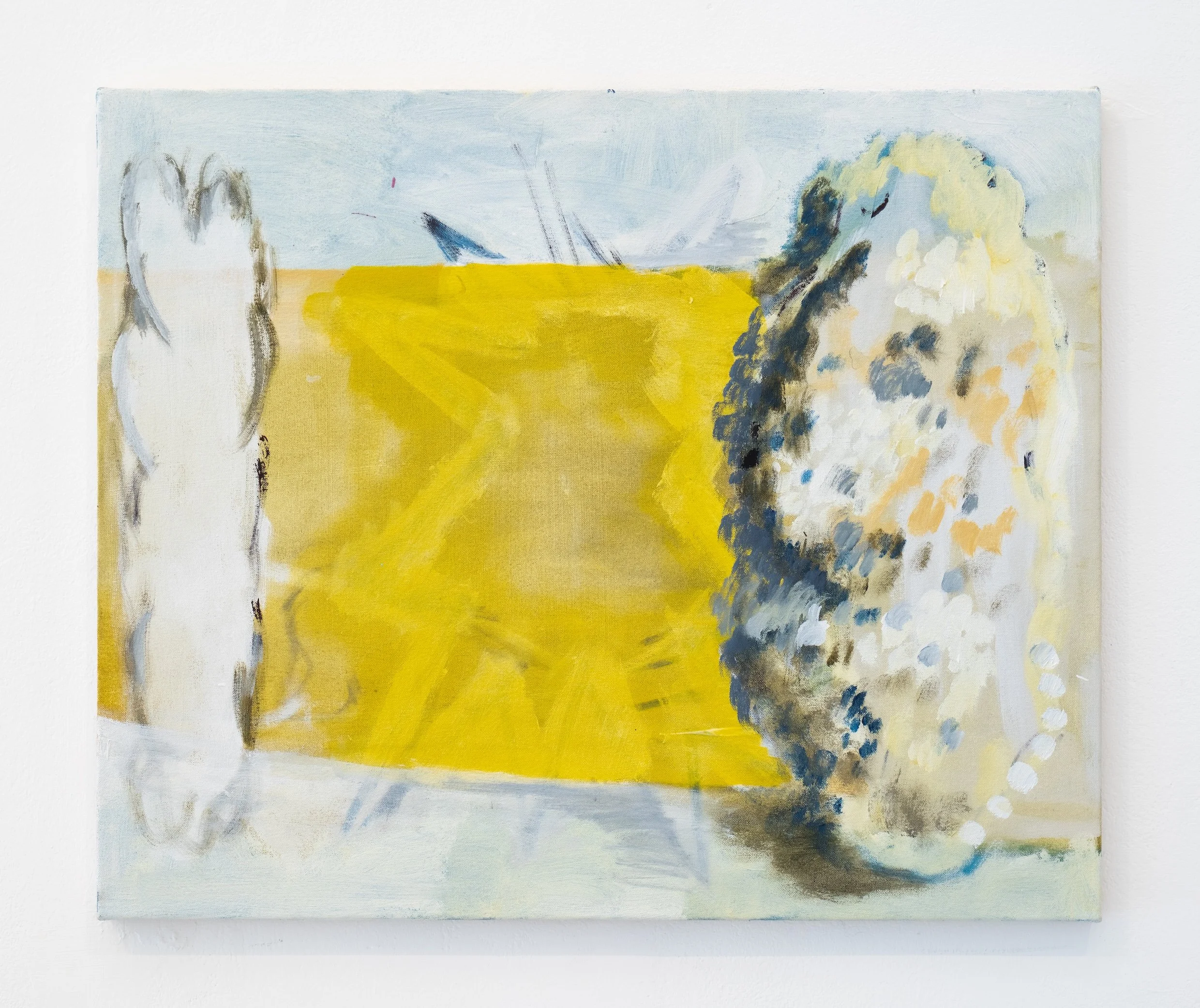  A Here or an Elsewhere  2025-26
Acrylic on canvas. 46.5x56cm
