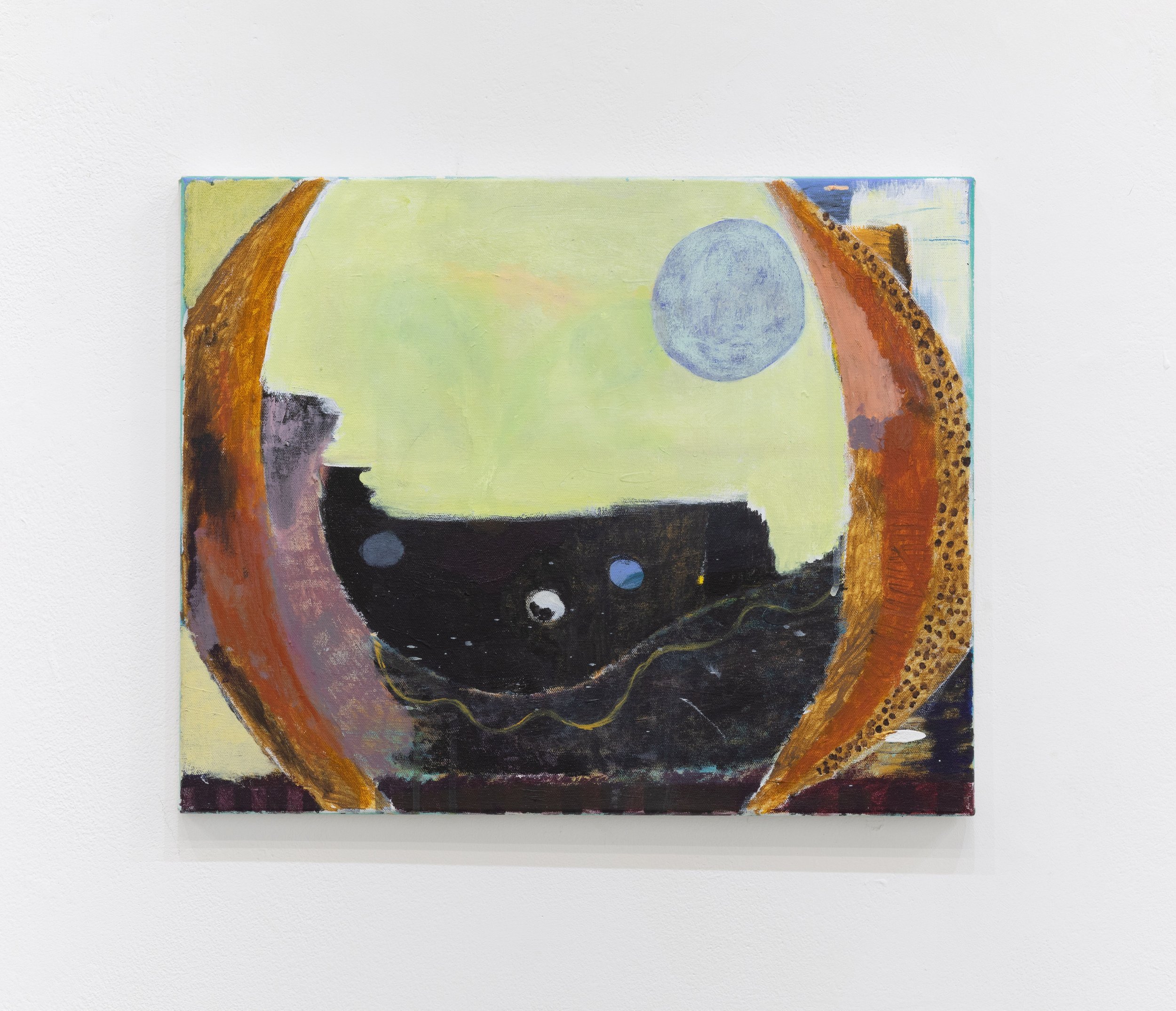  Except Atoms and the Void   2023-24
Acrylic, oil and flashe on canvas. 40x50cm