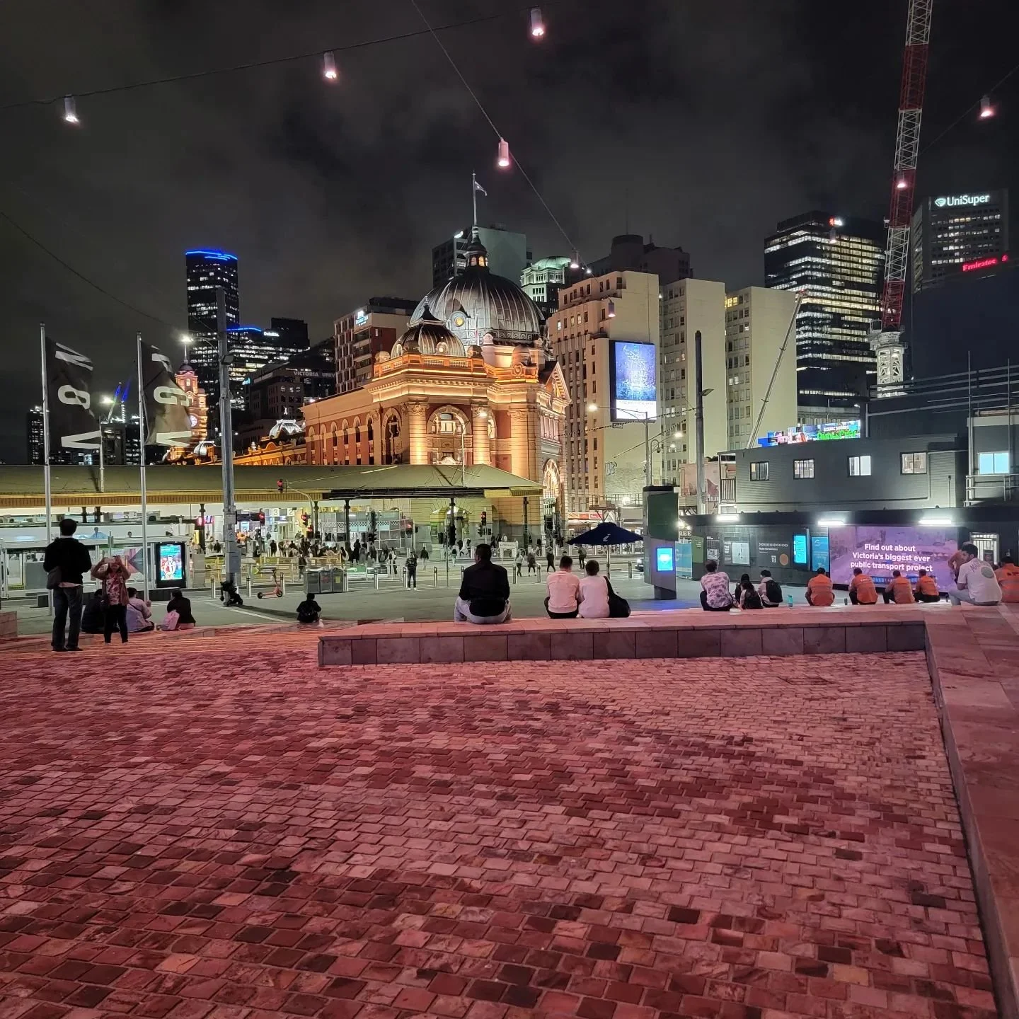 Always cool to see old buildings next to new skyscrapers... And wonder what life was like when the old building was nee

#urbanphotography #travel #cityscape #melbournecbd #federationsquare