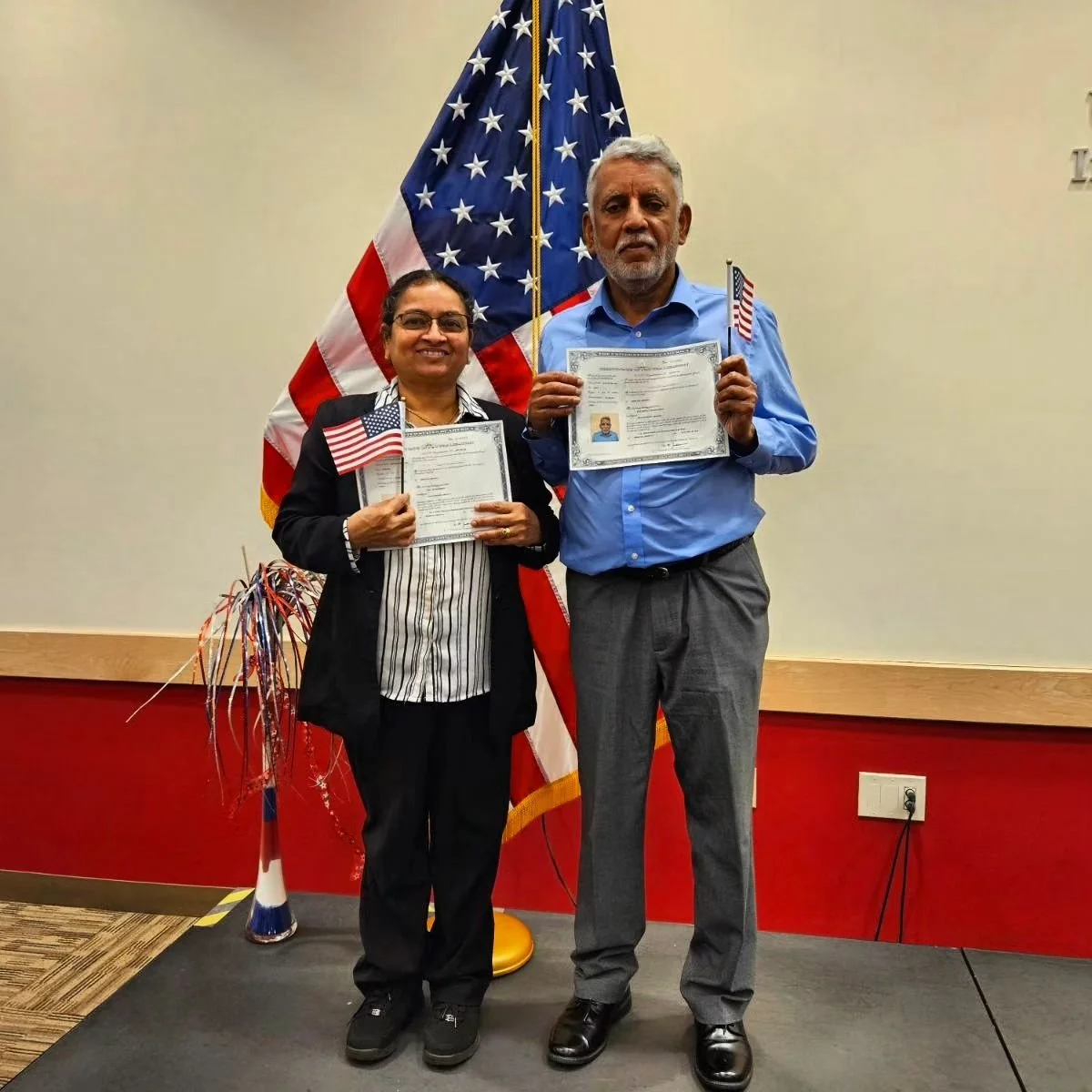 Some of you all know the story. But after 19 years, 1 month and 6 days... My parents are finally able to join me in the blue passport club. Insane to just think back to the hundreds of immigration forms, thousands and thousands of $$$ and the infinit