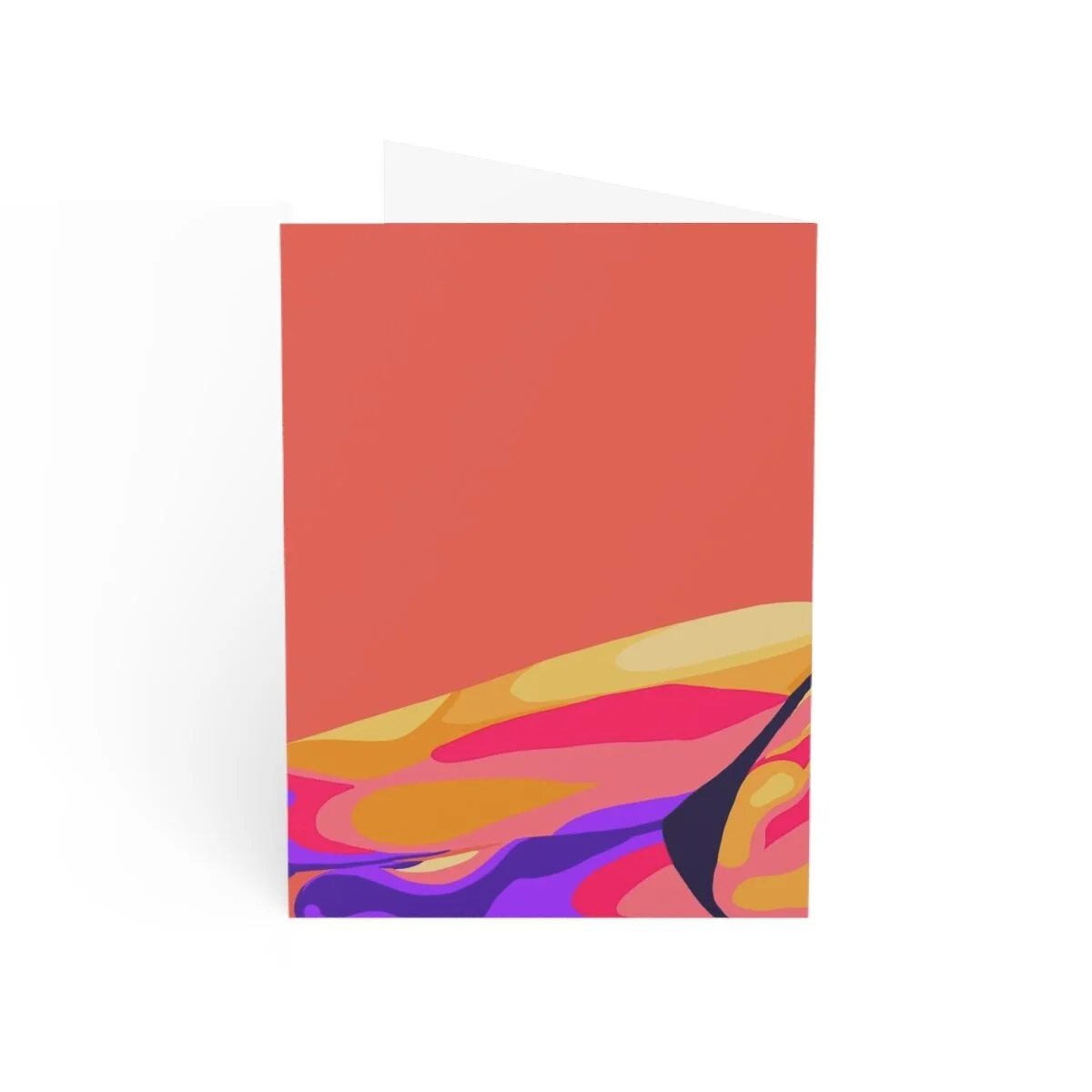 image of back cover of sultry digital nude greeting card (wrap around print)