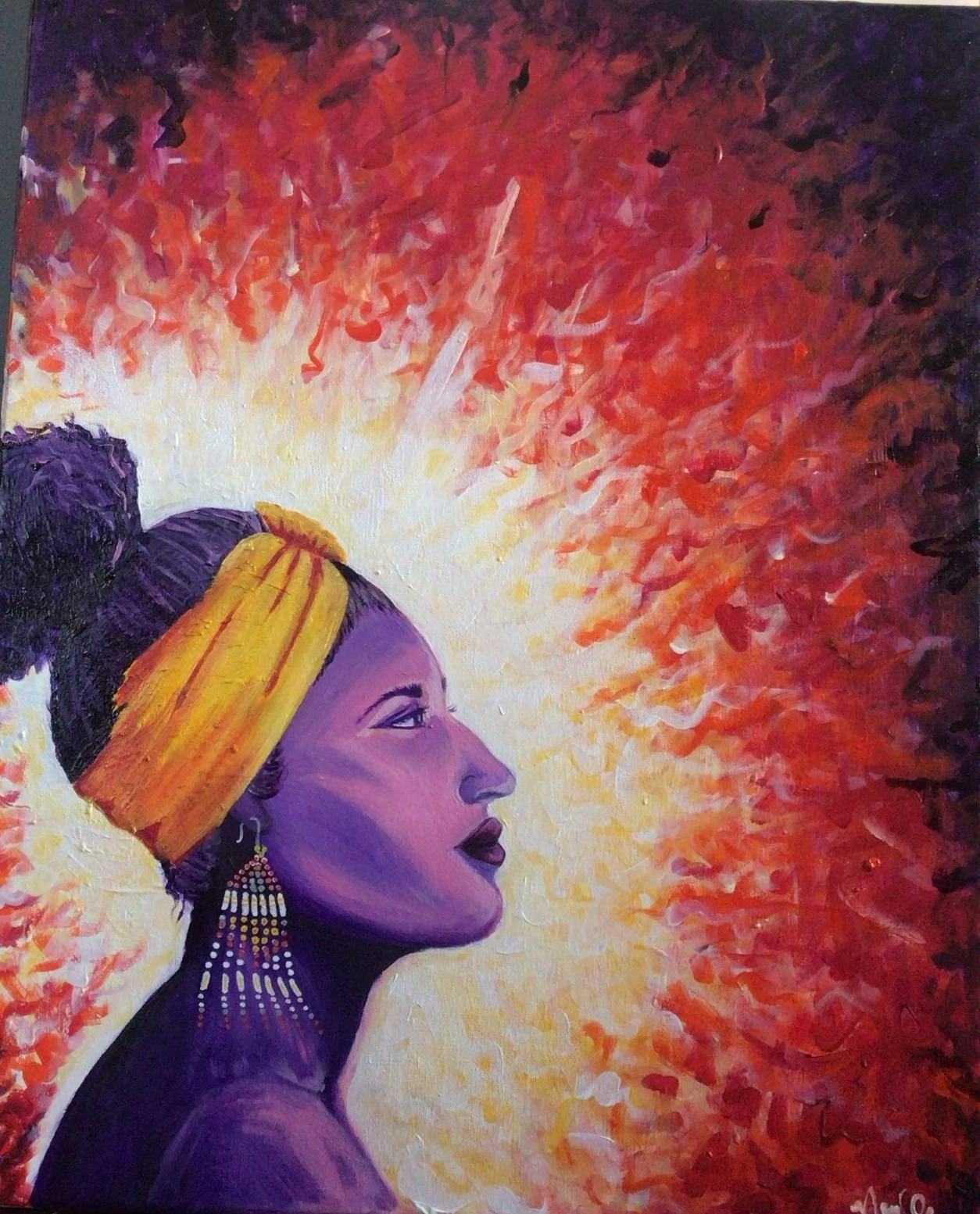 Lola - Portrait, Acrylic on canvas painting