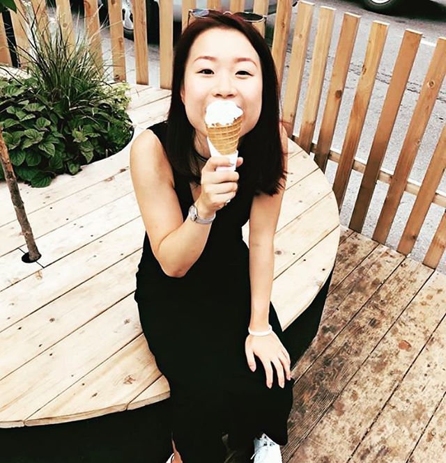 We swear there is a big smile behind that cone! Come and enjoy our variety of unique ice creams and we can guarantee a smile on your face too😉Thanks @christnehuo for sharing! #leplateau #mtl #mtlfood #montrealfood #summer #icecream