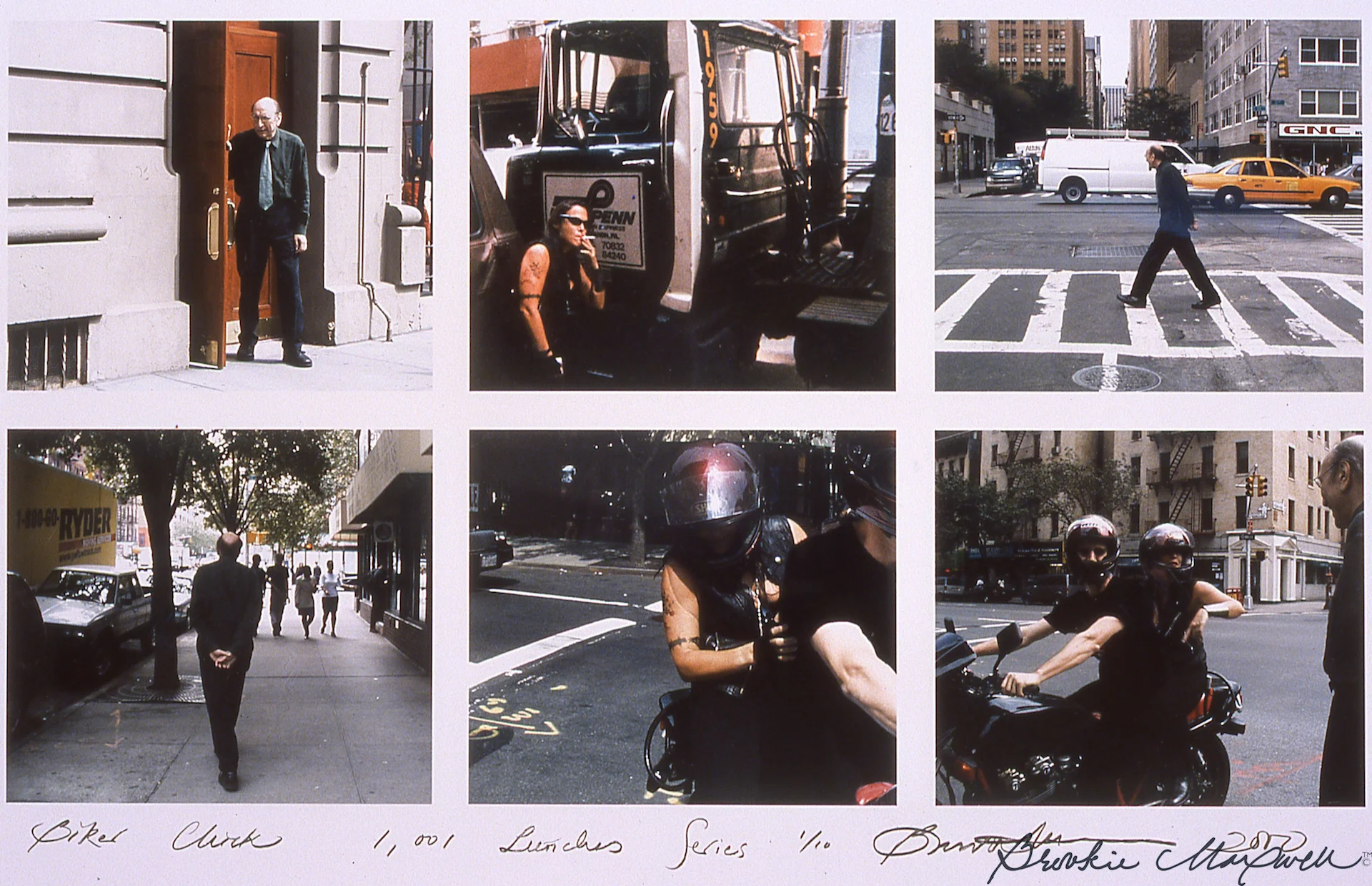 Biker Chick , Kodak photo grid, 20 x 24", 2000