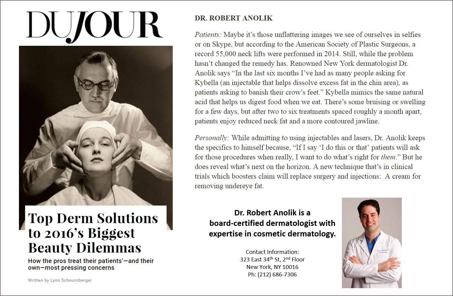 DuJour Magazine - Anolik - Top Derm Solution 2016.png