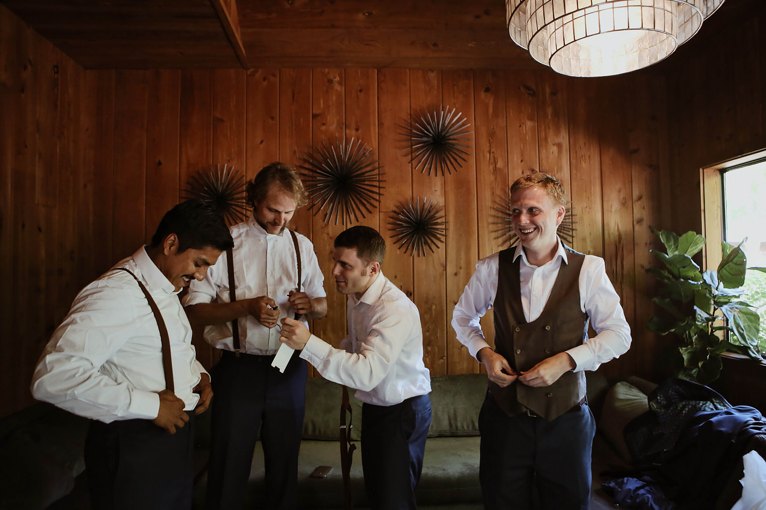 Happy Groomsmen