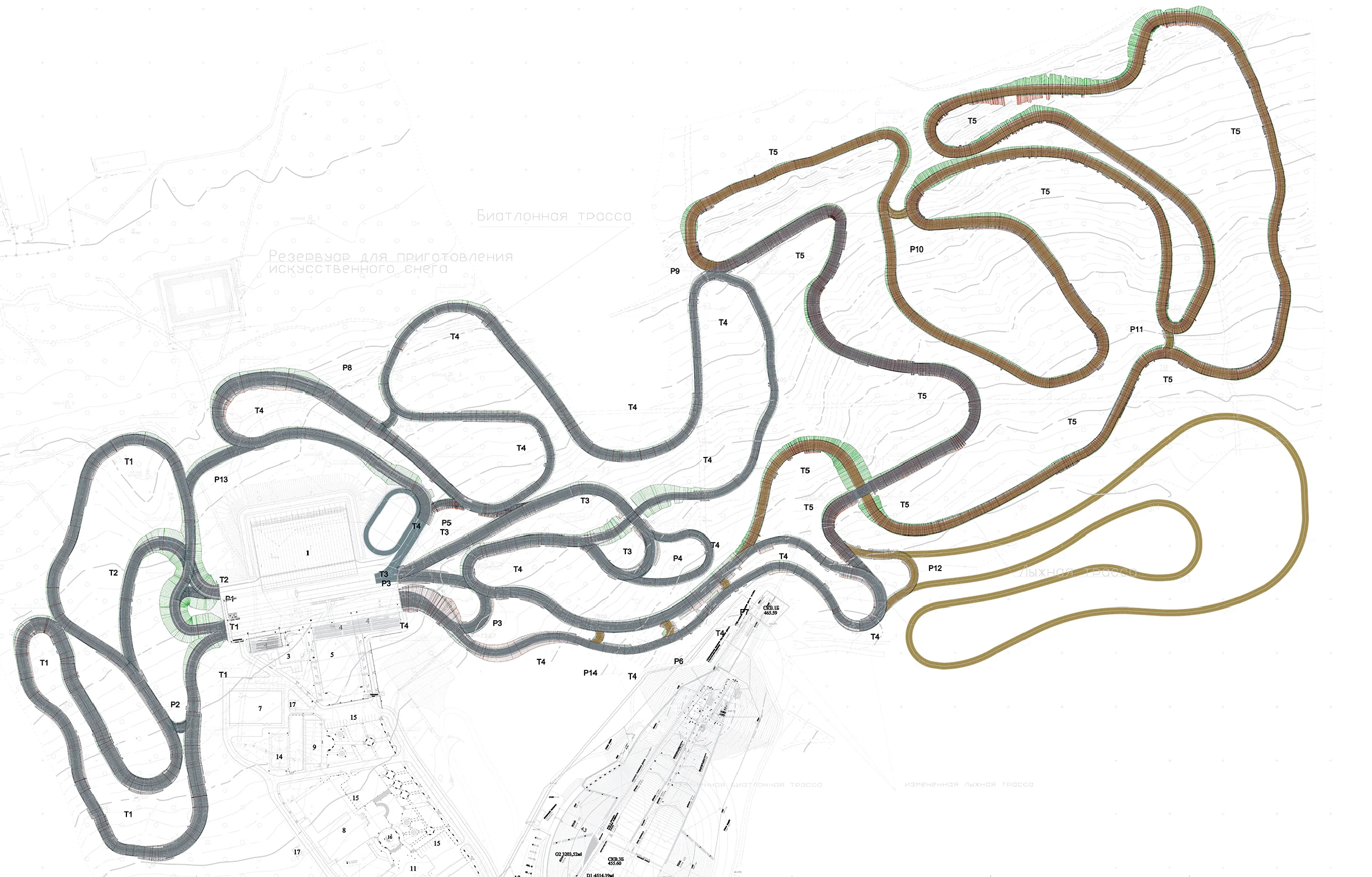 Nordic Center Biathlon Track Kazakhstan