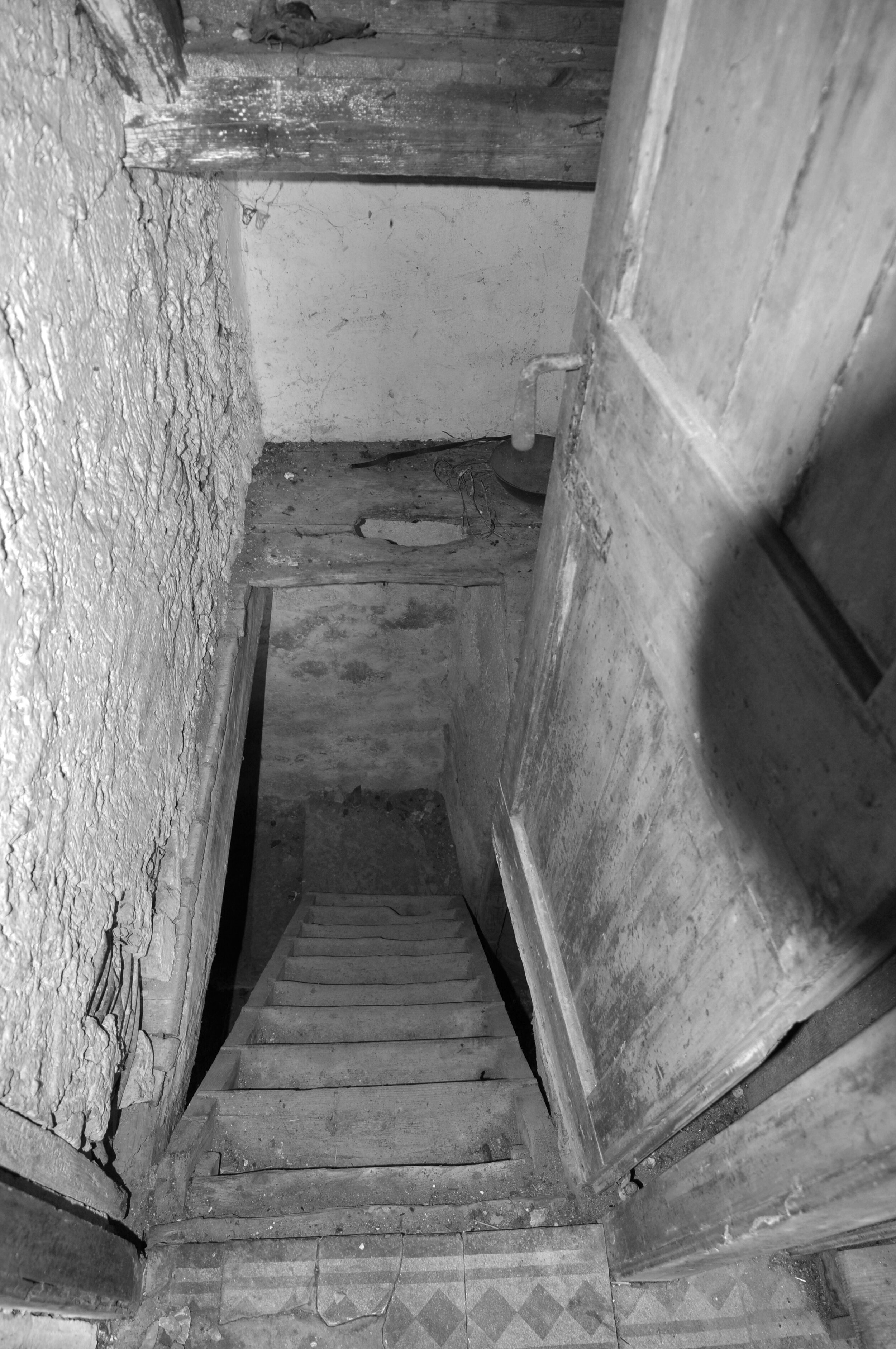 Staircase before