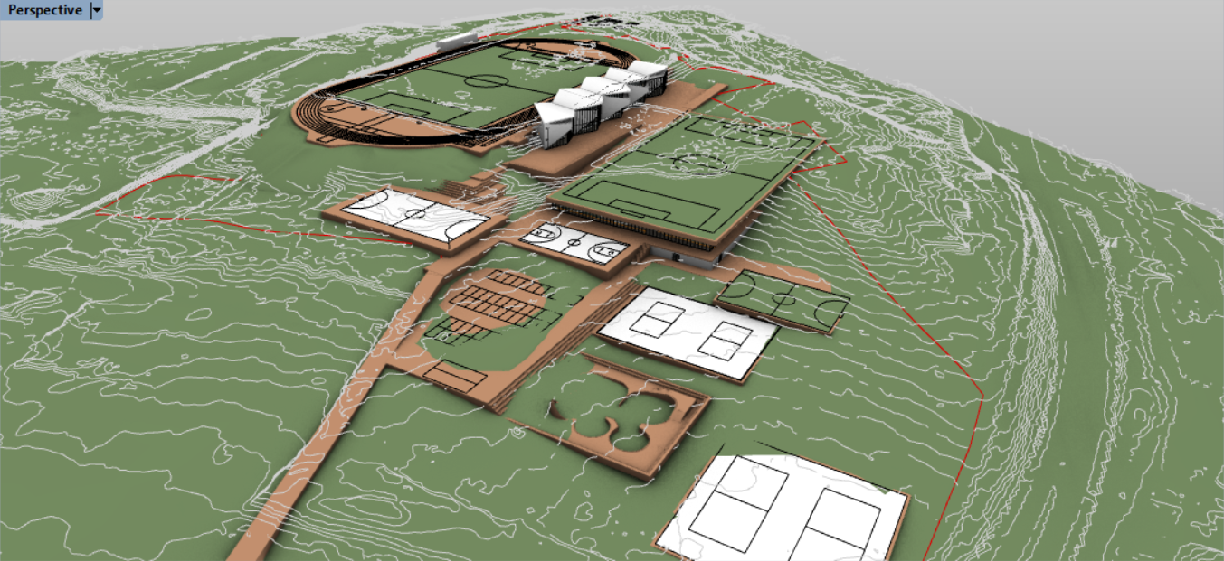 3D MODEL + OBSTOJEČI TEREN