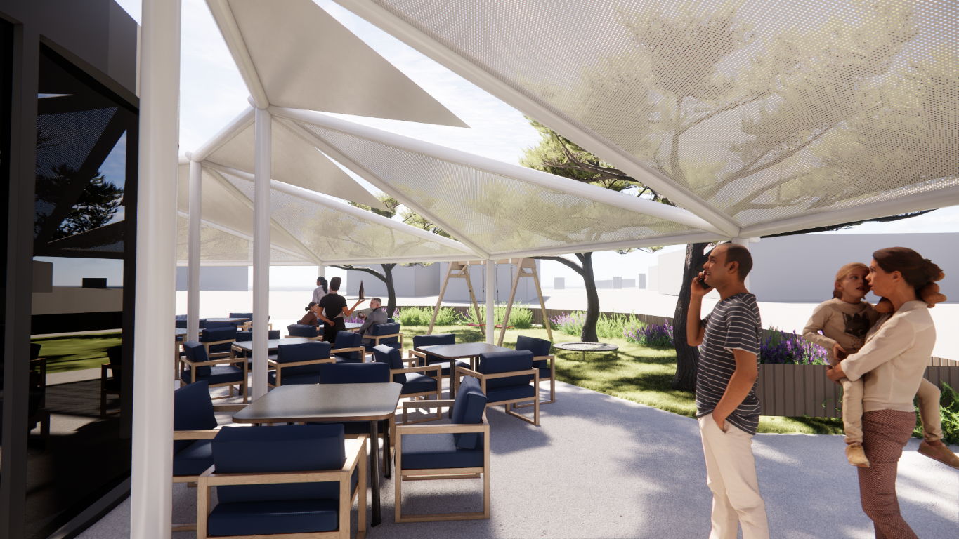 Bar canopy on the coast — Civilum