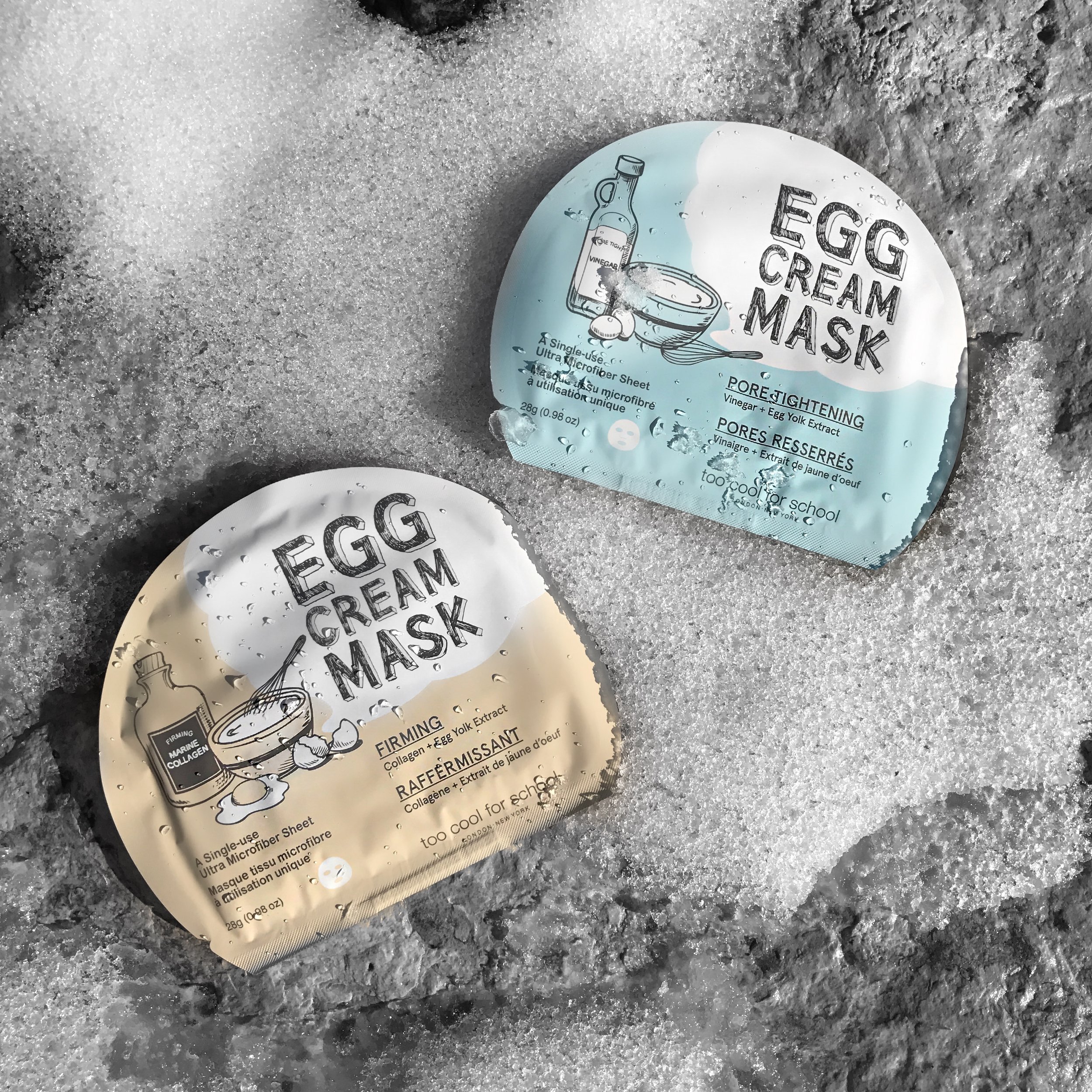 Behind the Mask with Too Cool for School Pore Tightening &amp; Firming Egg Cream Masks
