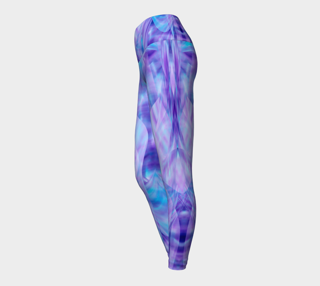 A Picture of Aphrodite`s Lavender Dreams Yoga leggings, Women's Activewear Sets, Embodywear Fashion, Kathy Beal, Santa Fe NM USA