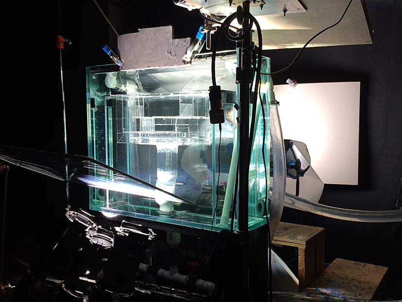 Cloud tank ( in preparation of 'living painting' video shoot)