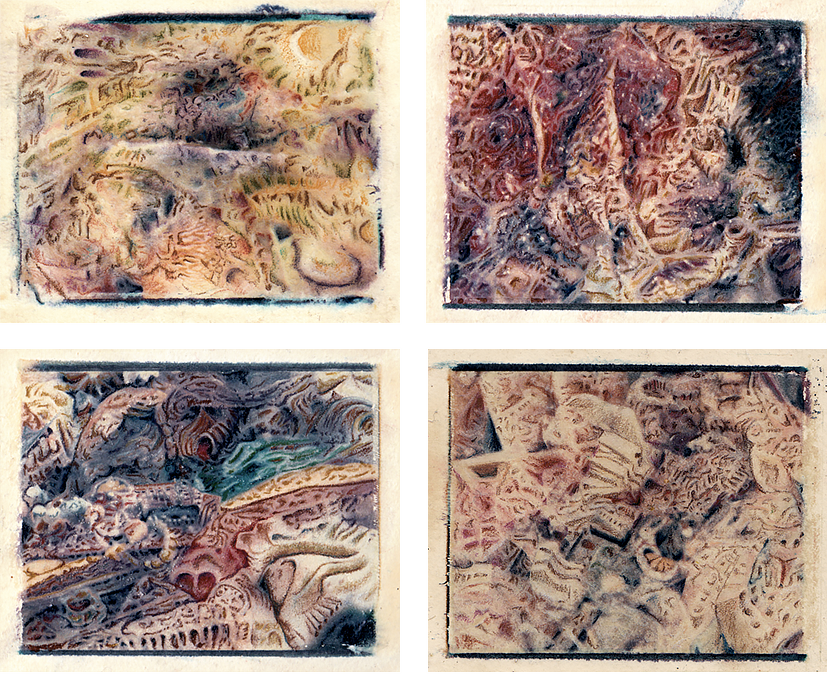 Untitled - poloroid transfer manipulations - 4"x3.5" - 1991