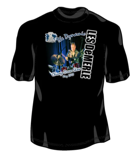 Official Les DeMerle / 2017 Chicago Drum Show T-Shirt