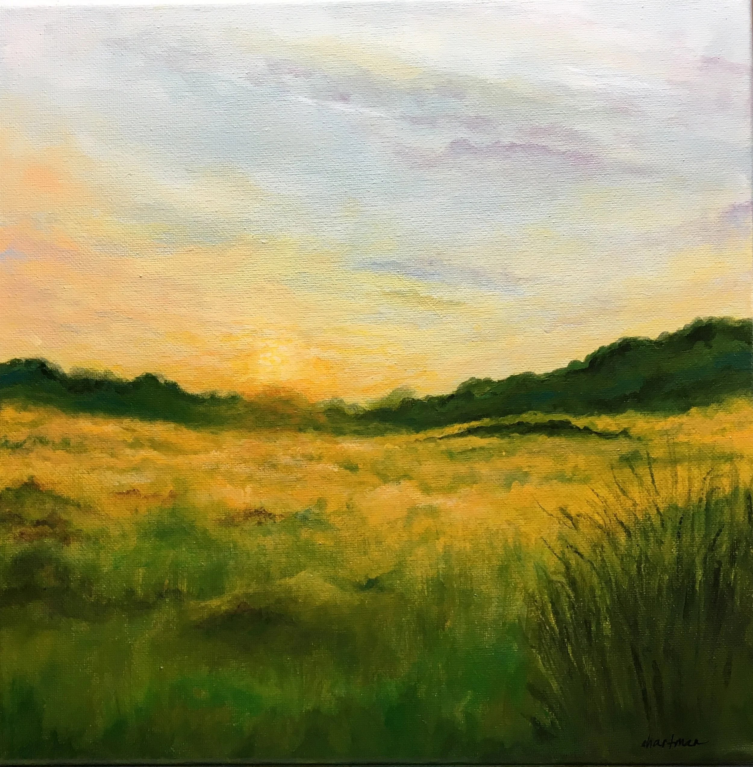 "We'll Walk in Fields of Gold"  12x12"