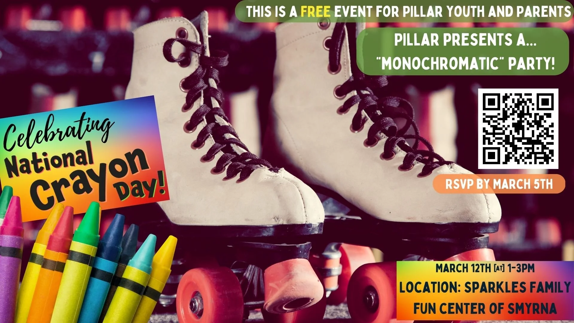 Pillar "Monochromatic" Skate Party