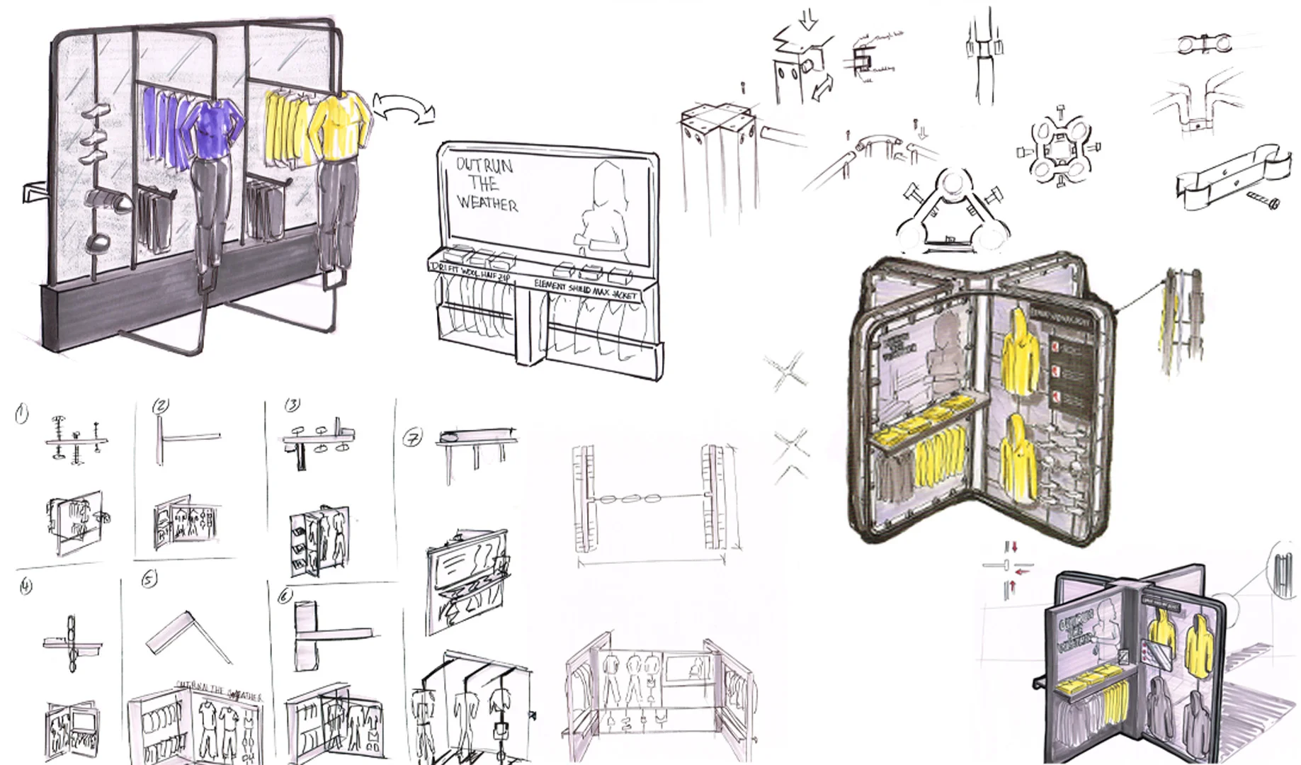 nike store sketch