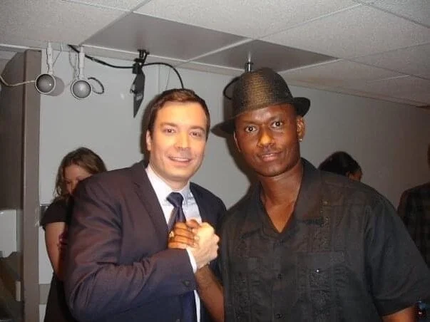 This was right after our performance with @theroots on @tonightshowjimmyfallon when they premiered their single, &lsquo;How I Got Over.&rsquo; @mauricebrownmusic was on trumpet and @markplaystrombone was on trombone. Good times!

#Lifeandmusik