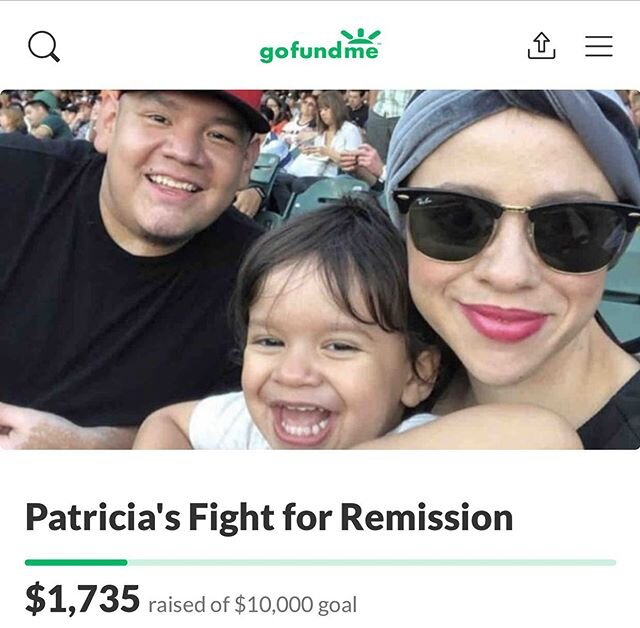 ‪A little support for my cousin would go a long way. Help if you can.‬ ‪Search on Gofundme.com: Fundraiser by Brandy Hartman : Patricia's Fight for Remission‬ ‪https://www.gofundme.com/f/patricias-fight-for-remission‬
