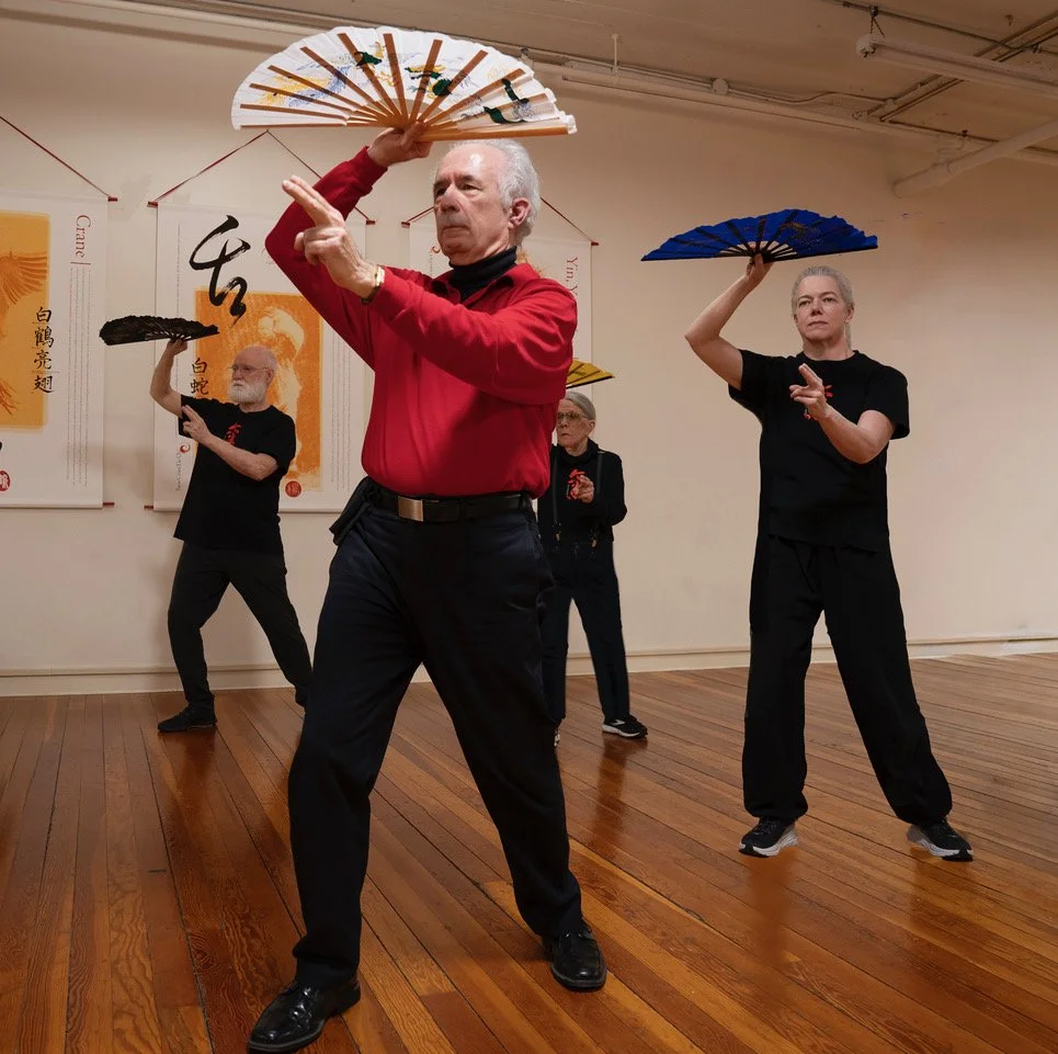 Instructor Stephen May leads the Fan Form