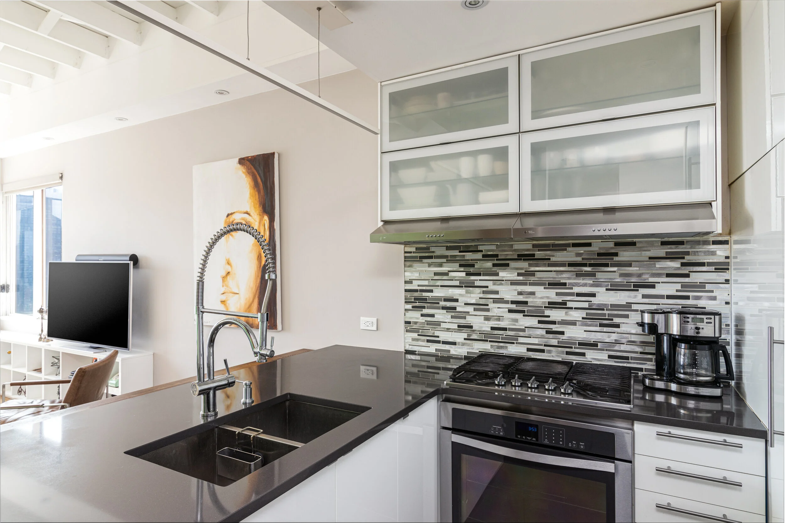 Modern NYC Apartment Kitchen Interior