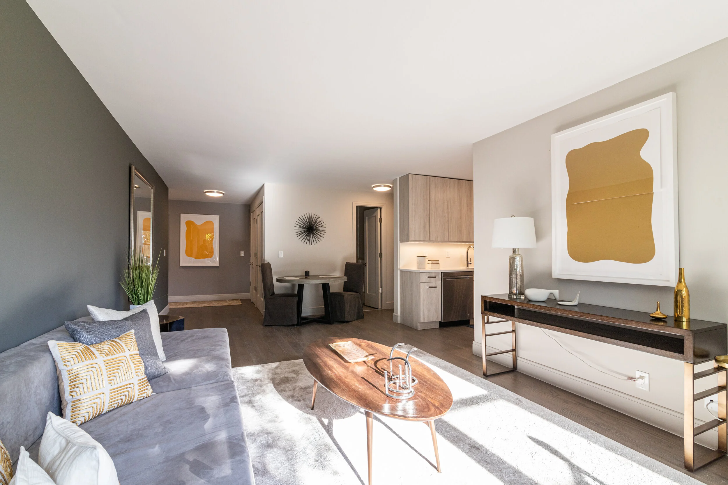 Modern House Interior Open Plan Living Room