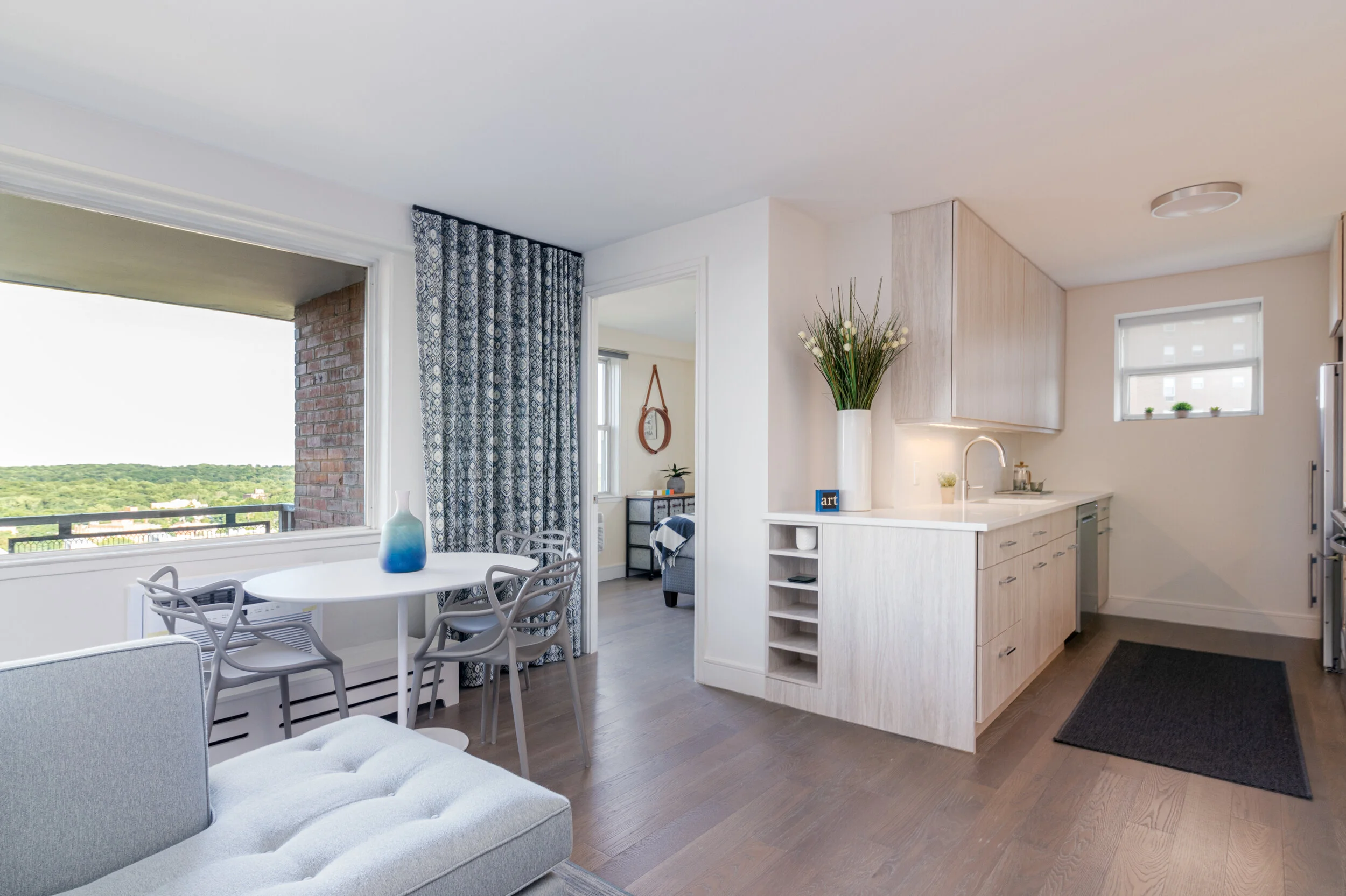 Modern House Interior Open Plan Kitchen and Dining Area