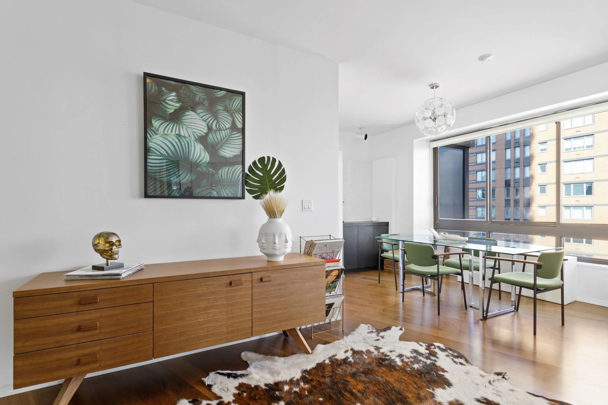 NYC Apartment Interior with City View