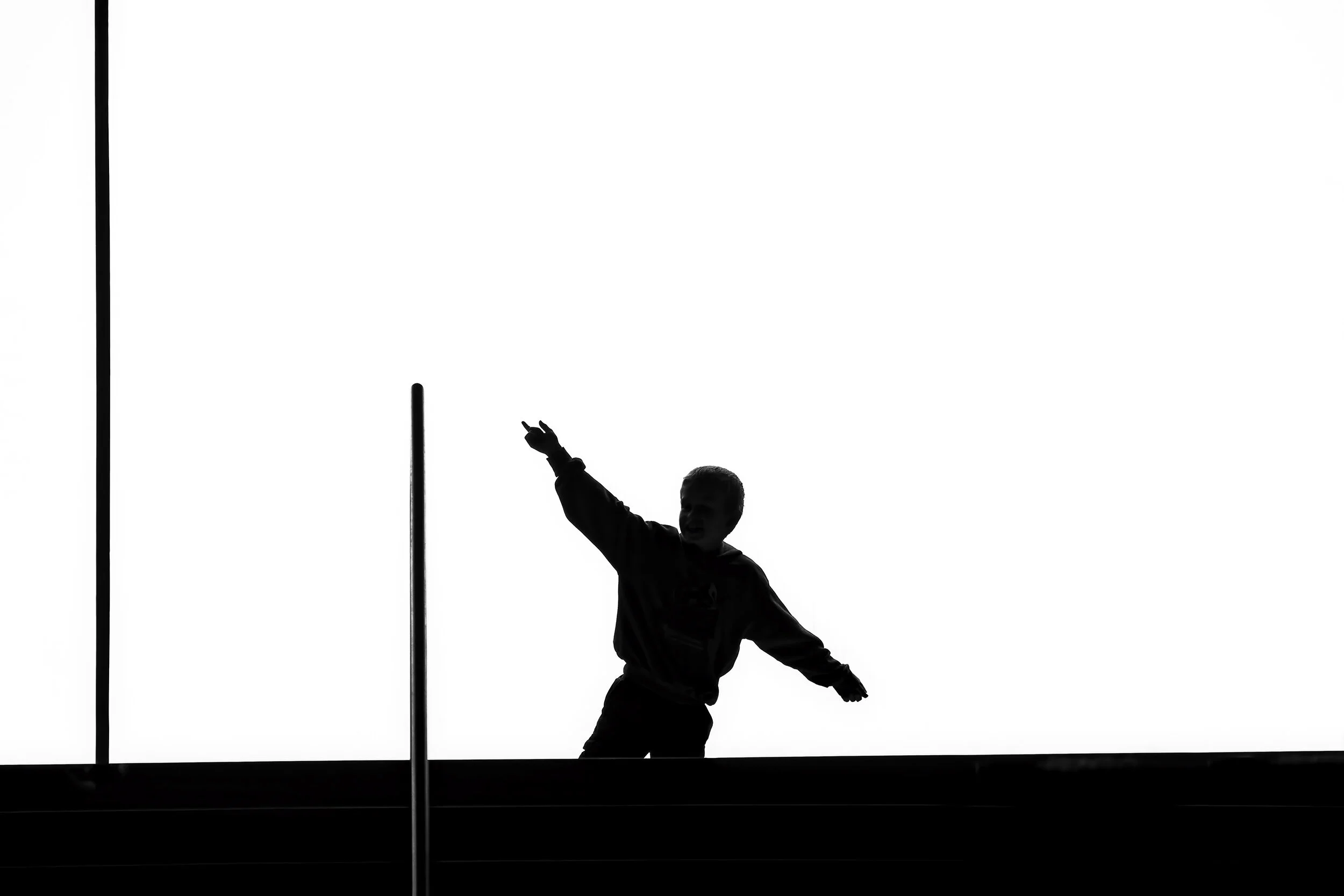 Child's Silhouette at Museum, San Francisco, California 2010