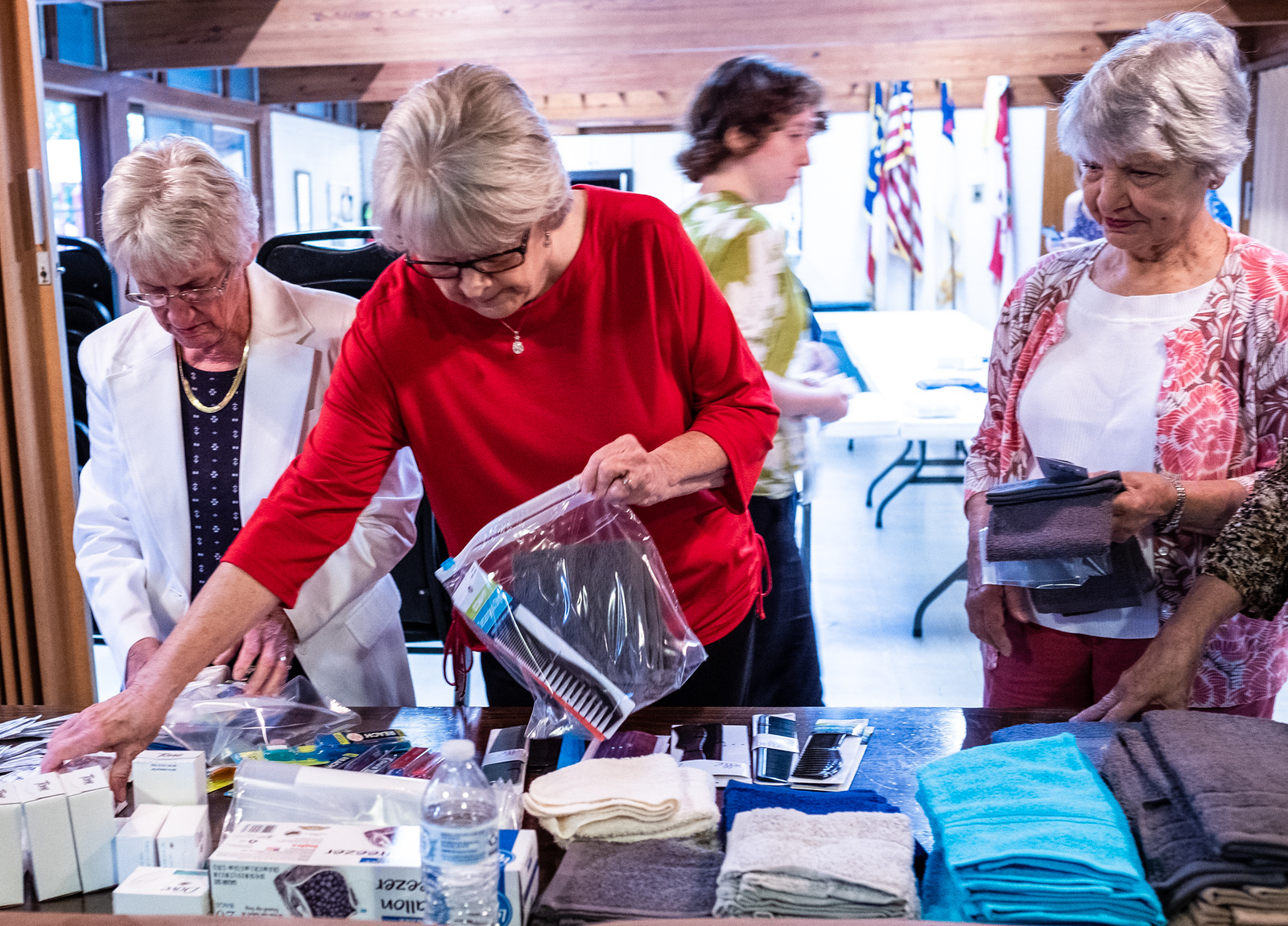 Assembling Hygiene Kits