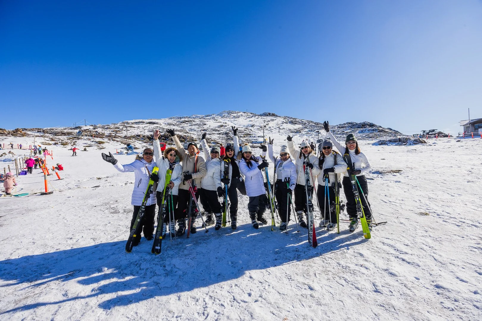 Skiiers at Ben Lomond Tasmania