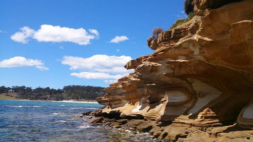 Painted Cliffs at Maria Island